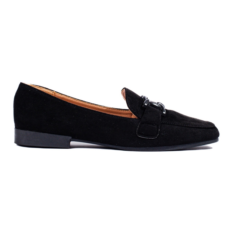 Mocassini da donna in camoscio nero di Shelovet