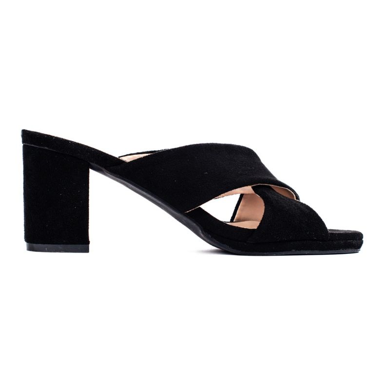 Pantofole in camoscio nero di Shelovet