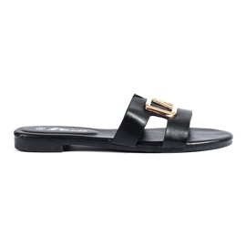 Eleganti pantofole Shelovet nere da donna nero