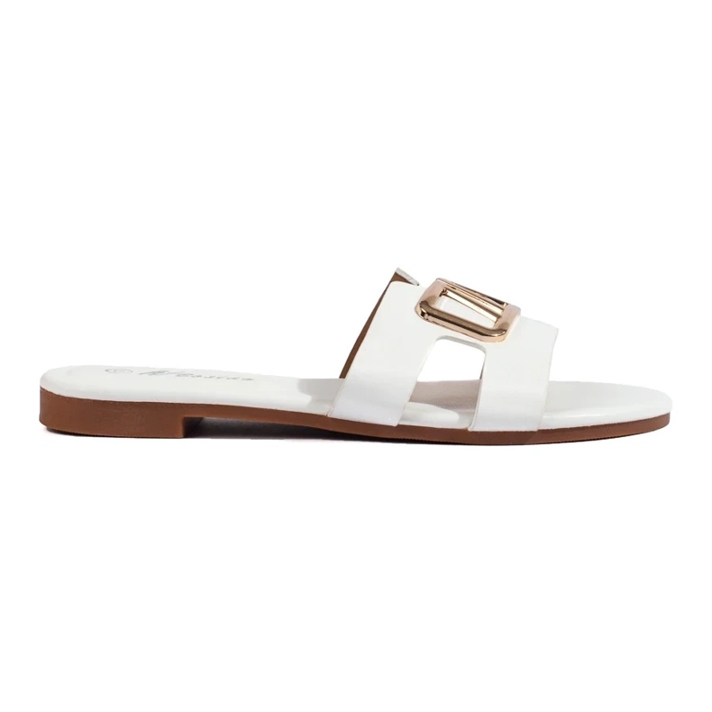 Eleganti pantofole da donna bianche Shelovet bianca