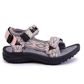 Sandali per bambini Lee Cooper LCW-23-34-1681 grigio-rosa
