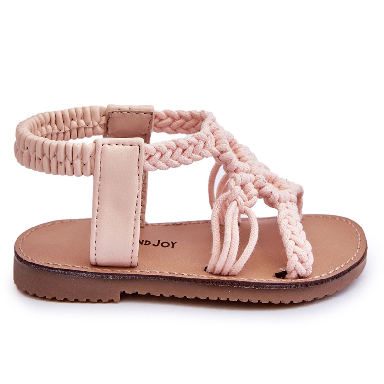 Sandali Slip-on intrecciati per bambini Pink Tracy rosa