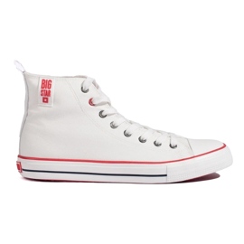 Sneakers alte da uomo Big Star bianche bianco