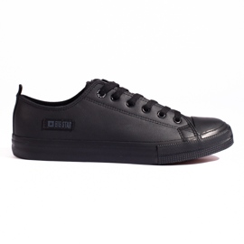 Sneakers nere da uomo realizzate in pelle ecologica Big Star KK174009 nero