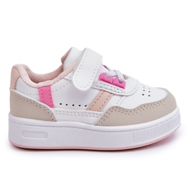 FR1 Scarpe sportive per bambini classiche Marlin bianco e rosa