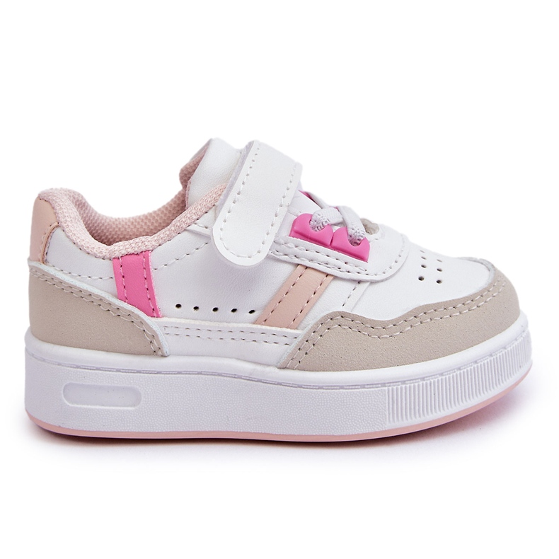 FR1 Scarpe sportive per bambini classiche Marlin bianco e rosa bianca