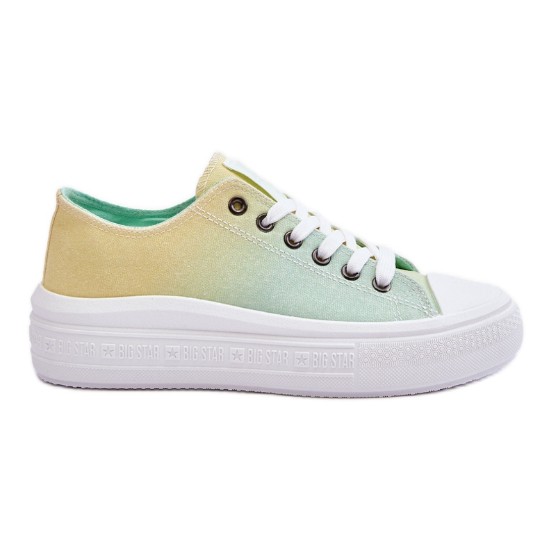 Sneakers Low Platform Big Star LL274A186 Giallo-Verde