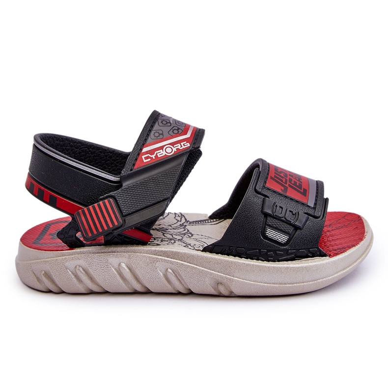 Sandali per bambini Grendene Kids JJ385011 Neri e rossi nero