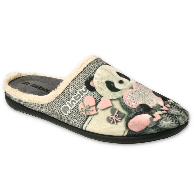 Inblu Women's Slivers 155D209 Misia Applicazione grigio