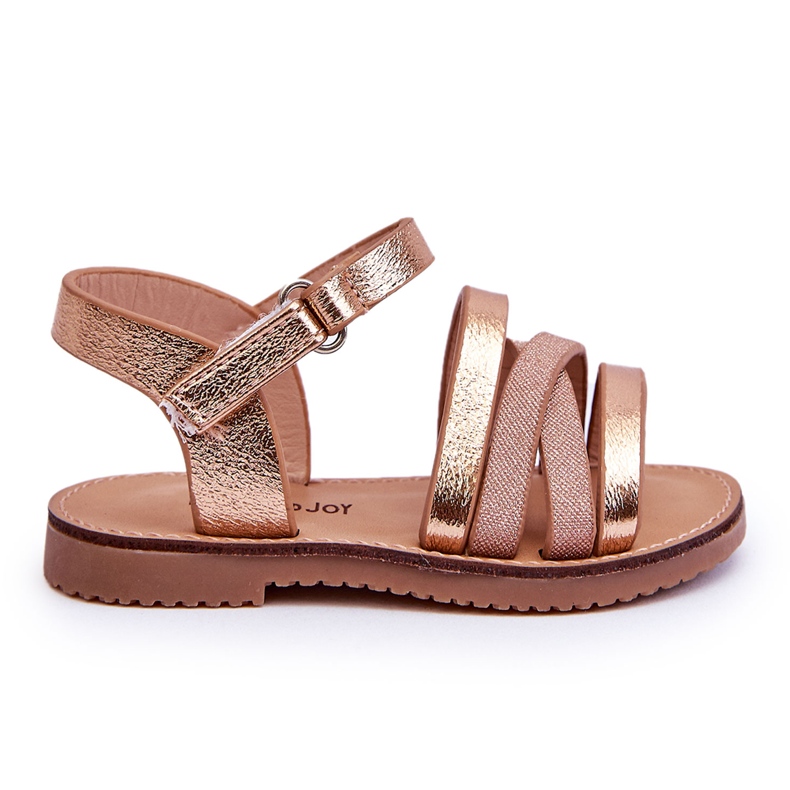 Sandali da bambino con cinturini Rose Gold Isla d'oro