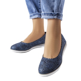 Ballerine traforate blu scuro di Findley