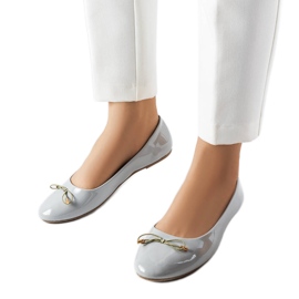 Ballerine Lakewood laccate grigio