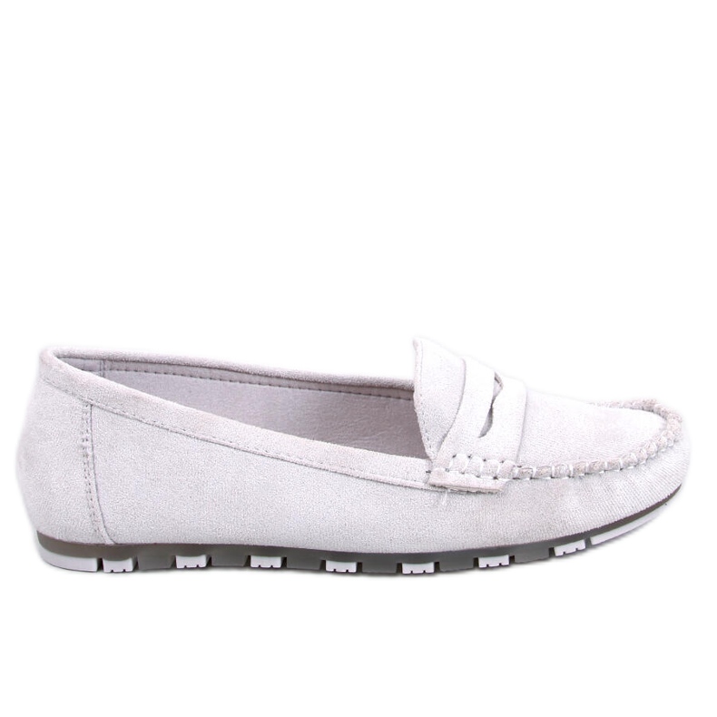 Anaya Mocassino in camoscio grigio da donna