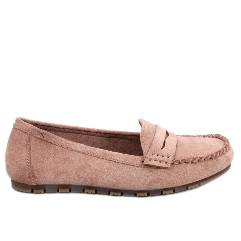 Mocassini da donna Anaya Khaki in camoscio beige