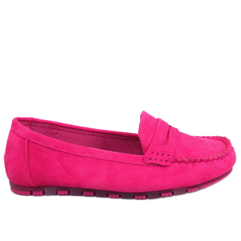 Mocassini da donna Anaya in camoscio fucsia rosa