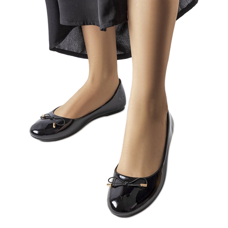 Ballerine in vernice nera Lakewood nero