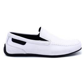 Polbut Mocassini uomo in pelle 2105 bianco