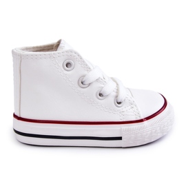 Sneaker bianche alte per bambini bianco