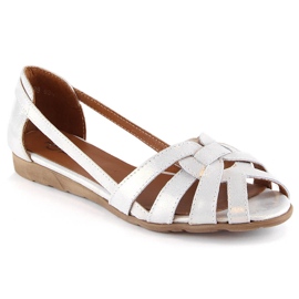Sandali slip-on cobra bianchi da donna di Dolce Pietro bianca