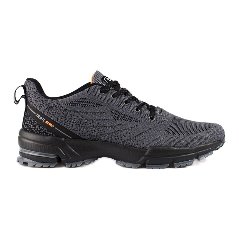 Scarpe sportive da uomo in tessuto grigio DK