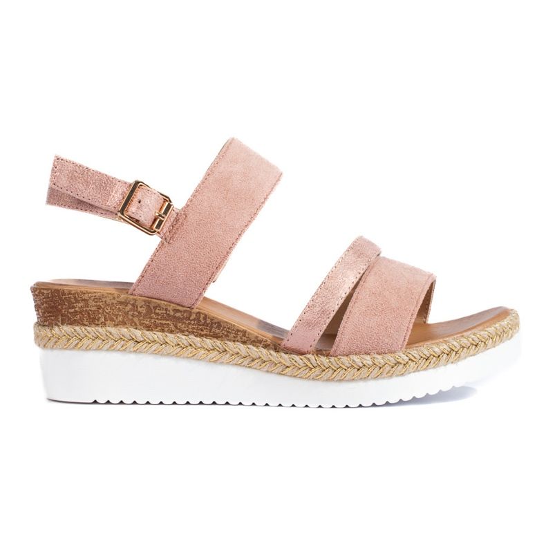 Sandali con zeppa Shelovet rosa da donna