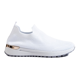Sneaker slip-on con zeppa Shelovet bianche bianca