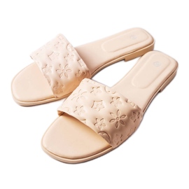 Sandali piatti beige di Amalie