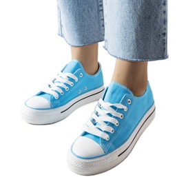 Inna Sneakers con plateau Freestyle blu