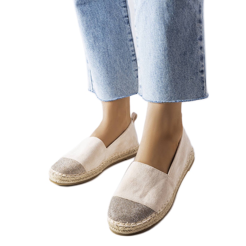 Mocassini espadrillas beige di Magali