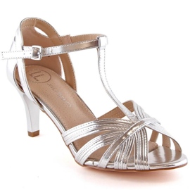 Sandali tacco alto Filippo M DS4301 d'argento