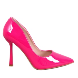 Tacchi alti da donna laccati Anika Fucsia rosa