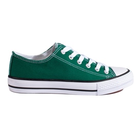 SHELOVET Sneakers Vico basse da donna di colore verde