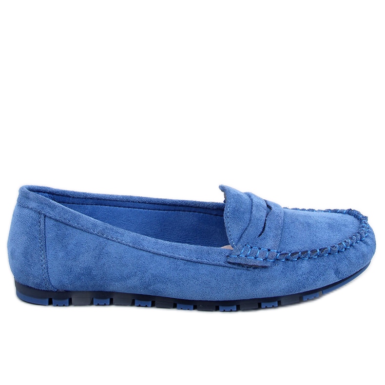 Mocassini da donna Anaya in camoscio blu