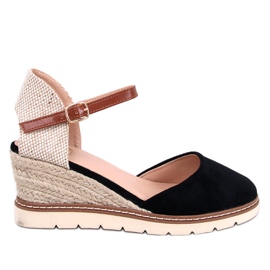 Espadrillas con zeppa Ellio nere nero