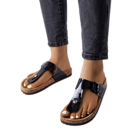 Infradito nere con fibbie di Lee Cooper LCW-22-35-1170L nero