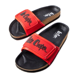 Ciabatte in sughero rosso con fibbie di Lee Cooper LCW-22-35-1188L