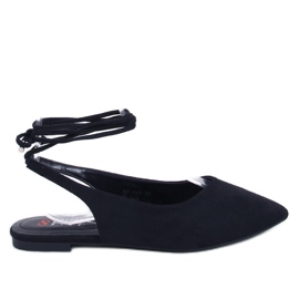 Ballerine con tacco aperto Pirson Black nero