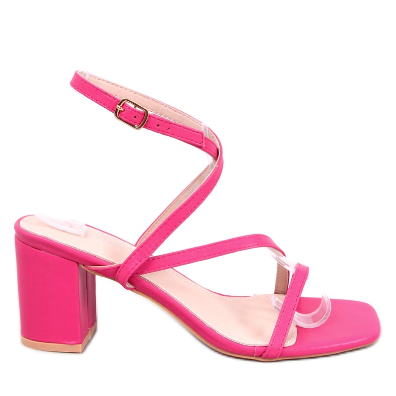 Theresa Sandali con tacco fucsia rosa
