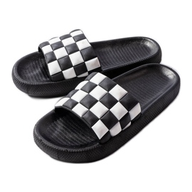 Pantofole con plateau in gomma nera di Elin nero