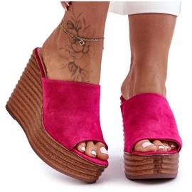 Infradito leggero su piattaforma Chunky Fuchsia Good Vibe rosa