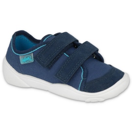 Scarpe da ginnastica da bambino Befado con velcro 907P160, blu navy