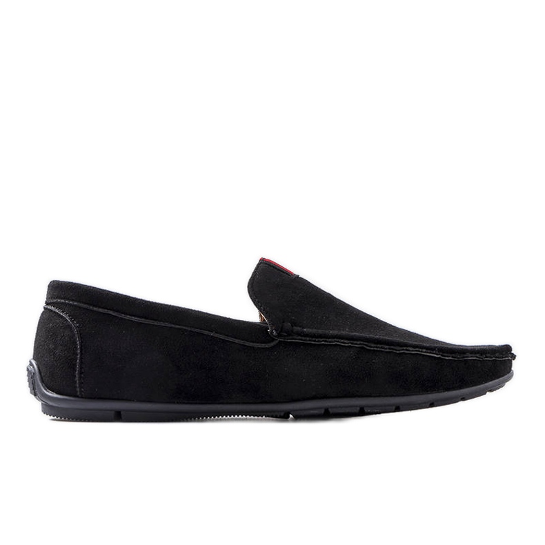 Mocassini da uomo neri con sottopiede in pelle Vinceza nero