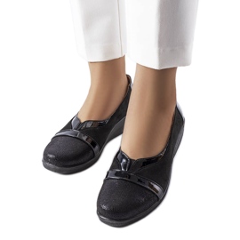 Scarpe con zeppa nere di Sundown nero