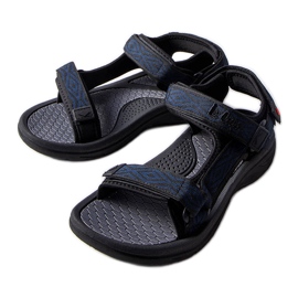 Lee Cooper LCW-23-34-1685L sandali neri con velcro blu