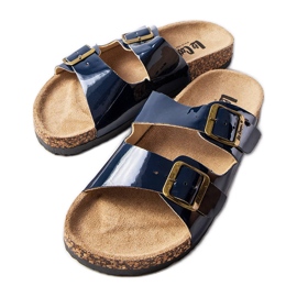 Ciabatte in sughero blu con fibbie di Lee Cooper LCW-22-35-1157L