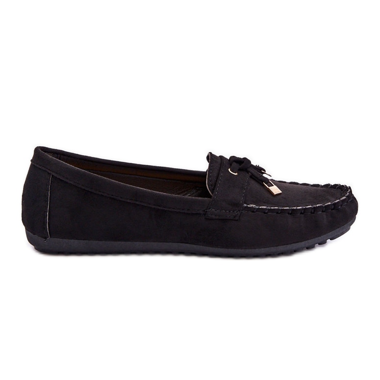 PS1 Mocassini classici in pelle scamosciata nera Good Time nero
