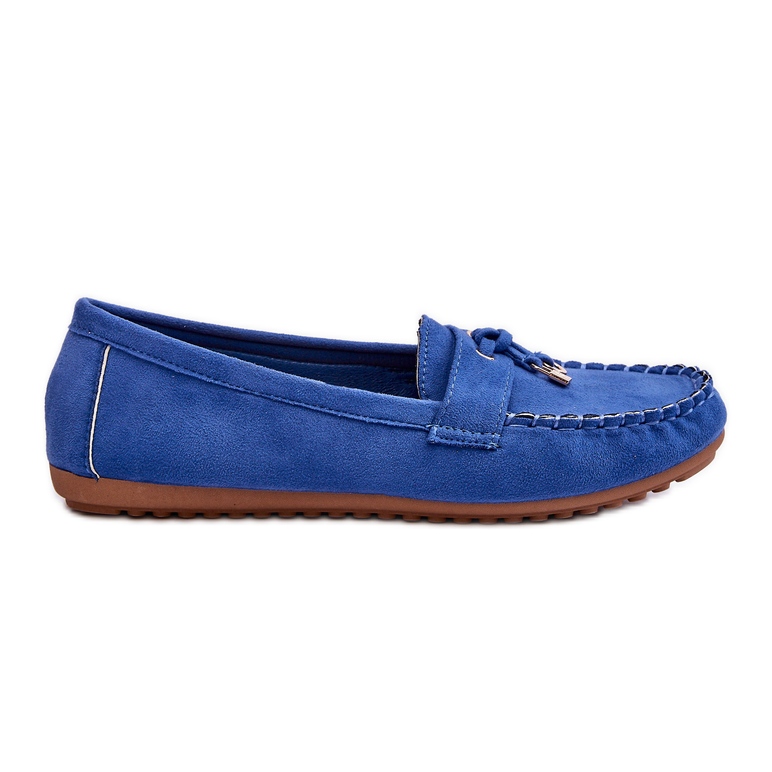 PS1 Mocassini classici in pelle scamosciata blu Good Time