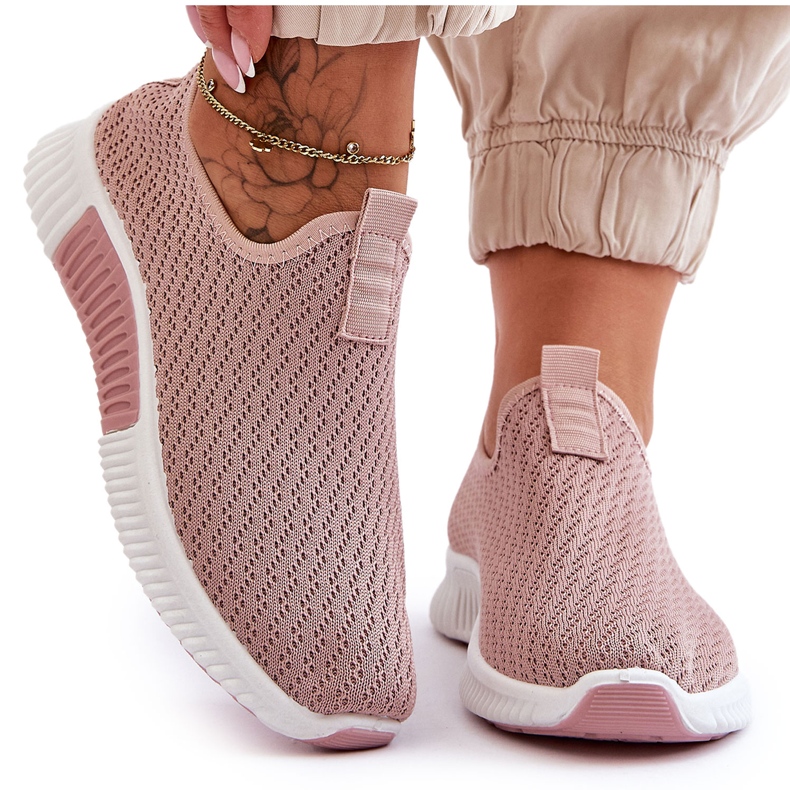 PM1 Scarpe da ginnastica classiche senza lacci Frankie rosa chiaro