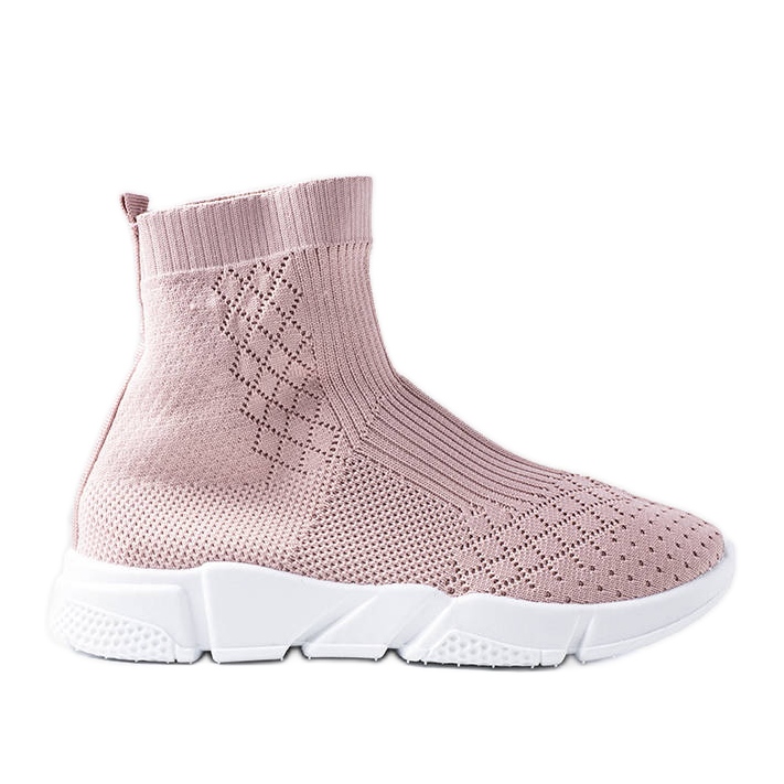 Sneakers rosa con tomaia a calzino di Olot