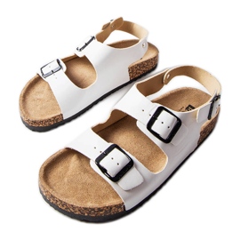 Sandali in sughero bianco con fibbie di Lee Cooper LCW-22-35-1160L bianca